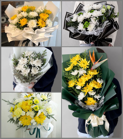 广东揭阳市普宁市里湖镇蓬和村白事花束代送